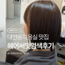써밋 | 나의 맞춤형 대연동미용실 헤어써밋 염색 후기