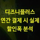 디즈니플러스 연간 결제 시 실제 할인폭 분석