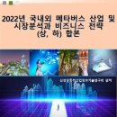 [보고서] &#34;2022년 국내외 메타버스 산업 및 시장분석과 비즈니스 전략(상,하) 합본&#34; 이미지