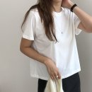 버베인 브러쉬코튼크롭티셔츠 이미지