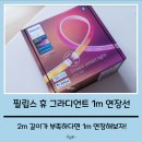 스마트 조명 필립스 휴 그라디언트 라이트 스트립 2m + 1m 설치 후기