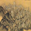 금강제화경산 | 개성강한 진경산수화풍을 만든 겸재 정선: 다양한 그림특징_금강전도 기법