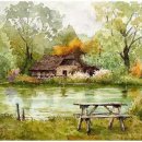 풍경수채화 이미지