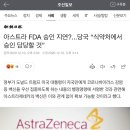 아스트라제네카 FDA 승인 지연에 한국 식약처 믿으라는 정부 이미지