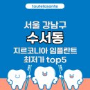 서울 강남구 수서동 지르코니아 임플란트 최저가 치과 top5 확인해보세요