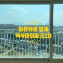 창문닦이 전문업체 백석아이파크2차 창문청소 작업후기