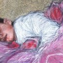 오일 파스텔 드로잉 이미지