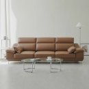 뉴동서카인테리어 | 3인소파 추천 동서가구 뉴테라 천연면피가죽 파 라이트그레이 실사용 후기