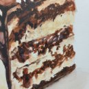 수채화 케이크 이미지