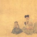 母子像(모자상) | [그림 에세이]42. 신한평의 『자모육아』·마군후의 『촌녀채종』·채용신의 『운낭자상』 - 옛 그림 속...