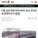 수출 급감+원화 약세+OPEC 감산, 한국경제 &#39;총체적 위기&#39; 이미지