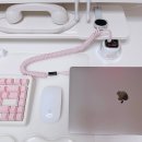 디케이테크 | 데스크테리어템 맥북 충전까지, 네이티브유니온 팝 케이블 60W C to C 코일 스프링 충전케이블 사용 후기