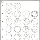 시계그리기 치매검사 이미지