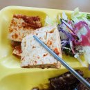명랑부대찌개 권선점 | 구내식당 점심메뉴 7탄| 부대찌개·알떡함박스테이크·두부조림·참나물생채 후기