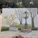퍼머넌트잉크 | 우리동네 그리기/내 손과 발 그리기/ 세일러 후데 만년필과 칼라버스 병잉크 퍼머넌트 블랙 구입 후기.