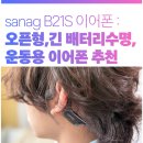 수명당 | sanag B21S 골전도이어폰 후기｜오픈 이어 디자인과 긴 배터리 수명, 운동용 이어폰 추천