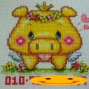 황금꽃돼지 이미지