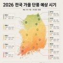 2026년 가을단풍 예상 시기 &amp; 코스 변경 이미지