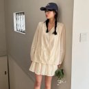 무채색코디추천 후드집업/레이어드티/치마/메리제인신발