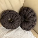 패브릭얀 방석 만들기 | 헬로우하비 테디 자이언트얀 손뜨기 핑거니팅으로 쿠션만들기