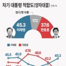 차기 대통령감 묻자 &#39;이재명 45.3% VS 한동훈 37.6%&#39;…2개월새 뒤집혀 [데일리안 여론조사] 이미지