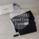 [2021-08-25]가죽동전지갑만들기 | CHANEL Zipped Coin Purse / 보이 샤넬 지퍼 동전 카드 지갑 / 백화점 구매 / 구매가격 / 다이아몬드...