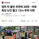 엄마 차 몰던 무면허 20 대...마트 난간 뚫고 추락 사망 이미지