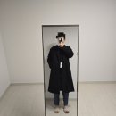BLACK FIT | 멜로우 오버사이즈 울코트 내돈 내산 후기 Black Oversized Fit Wool Chesterfield Coat CWCAW24606BKX