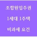 조합원 입주권 양도소득세 비과세 요건 이미지