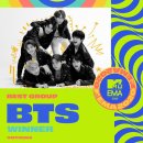 방탄소년단(BTS), 2020 MTV EMA서 4관왕 달성…'Dynamite'로 아시아 아티스트 사상 첫 메인부문 수상까지 이미지