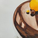 수채화 케이크 이미지