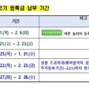 2024년 수강신청 및 등록금 납부 기간 이미지