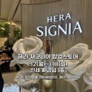 란제리코너 | 헤라 시그니아 팝업스토어 방문 솔직 후기 신세계 강남 팝업 추천