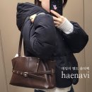 출근룩의 완성 2026 가방 추천, 해나비 데일리 벨트 숄더백 브라운 실사용 후기