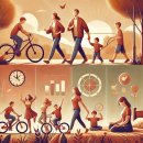 가족과 함께하는 생활건강체조 이미지