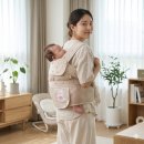 혀누닷컴 | 신생아 아기 여름 포대기 추천, 어부바몰 옹알옹알 곰돌이 7부 메쉬 아기띠 사용방법 솔직 후기
