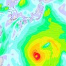 18호 태풍 판폰 경로 (일본 쪽으로 완전히 꺾이네요) 이미지