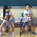 보은 판동초등학교 8월 연주회 바이올린 , 첼로 이미지