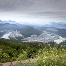 산이있는 풍경 | [단양] 양방산 활공장, 하늘에서 단양과 겹겹이 쌓인 산능선이 펼쳐지는 멋진 풍경을 보다