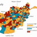 탈레반의 아프가니스탄 점령 과정 그래픽 이미지