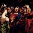 로렌초 로토(Lotto, 1480-1556), 간음한 부인과 예수 이미지
