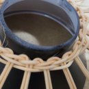 라탄 전등갓 짜기 이미지