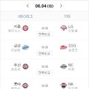 6월 4일 프로야구 선발투수 이미지