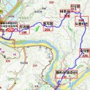 꼬투리봉( 183m)중미산(염주산189)오작봉225.도롱이산336.가낙봉315.벼루산(305)둥지봉265도리봉(186)/강원 홍천 이미지