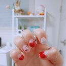 스와유 | [홍대 티아라네일] 리뉴얼 재오픈! 하트젤네일 ❤ 프렌치네일 디자인