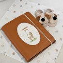 행복앤만두 | 태명자수 주문 제작 아코앤드 말띠 초음파앨범 임신축하선물 추천 후기