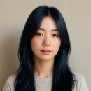 푸른미용실 | “블루블랙 염색, 햇빛에서 푸른빛이 반짝이는 컬러! 청주 성안길 미용실 후기”