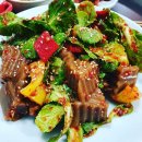 돼지감자가루넣은 도토리 묵 이미지