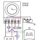 타이머와 모터의 배선그림 이미지