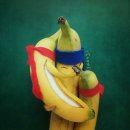 바나나로 만든 예술 이미지